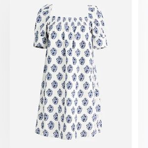 - J Crew Afternoon dress in gathered floral block print - size small
